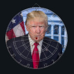 Donald Trump Official Presidential Portrait Dartboard<br><div class="desc">Official Portrait of President Donald J. Trump,  45th President of the United States.</div>