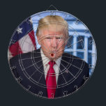 Donald Trump Official Presidential Portrait Dartboard<br><div class="desc">Official Portrait of President Donald J. Trump,  45th President of the United States.</div>