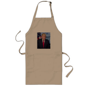 Donald Trump Official Presidential Portrait Long Apron
