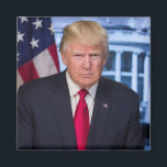 Donald Trump Official Presidential Portrait Magnet<br><div class="desc">Official Portrait of President Donald J. Trump,  45th President of the United States.</div>
