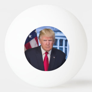 Donald Trump Official Presidential Portrait Ping Pong Ball
