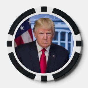 Donald Trump Official Presidential Portrait Poker Chips