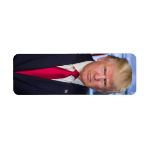 Donald Trump Official Presidential Portrait Return Address Label