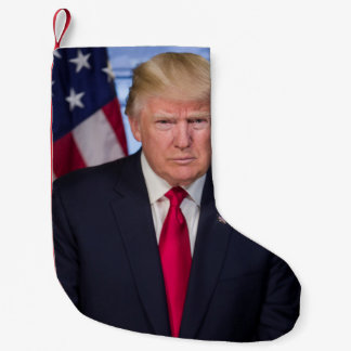 Donald Trump Official Presidential Portrait Small Christmas Stocking