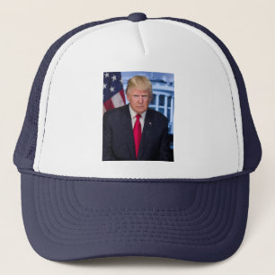 Donald Trump Official Presidential Portrait Trucker Hat