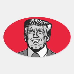 DONALD TRUMP  OVAL STICKER