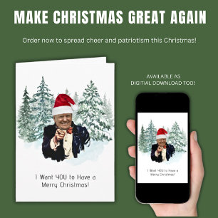 Donald Trump Patriotic Christmas Card