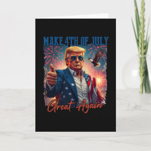 Donald Trump Patriotic Firework Make 4th Of July G Card