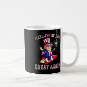 Donald Trump Patriotic Firework Make 4th Of July G Coffee Mug