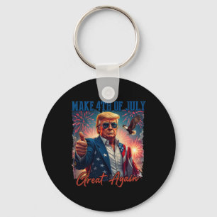 Donald Trump Patriotic Firework Make 4th Of July G Key Ring