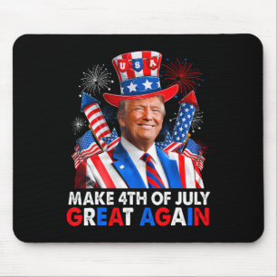 Donald Trump Patriotic Firework Make 4th Of July G Mouse Pad