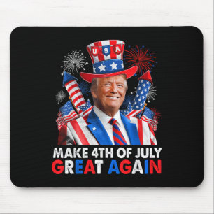 Donald Trump Patriotic Firework Make 4th Of July G Mouse Pad