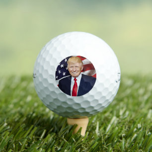 DONALD TRUMP PATRIOTIC GOLF BALLS FOR DAD