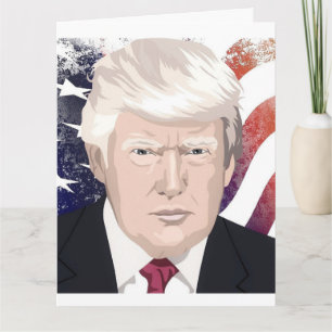 DONALD TRUMP PATRIOTIC OVERSIZED BIRTHDAY CARDS