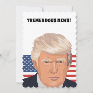 DONALD TRUMP PERSONALIZED BIRTHDAY PARTY INVITATIO INVITATION