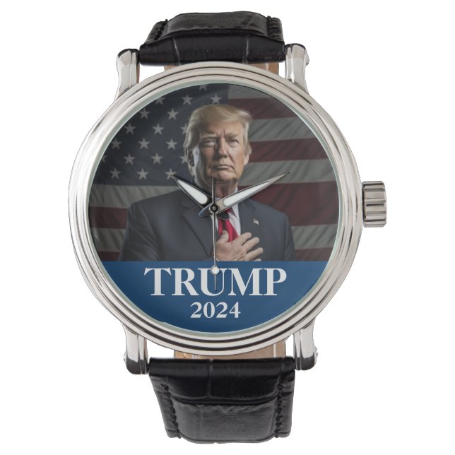 Donald Trump Photo  2024 Keep America Great Watch (Front)