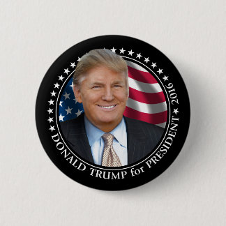 Donald Trump Photo - President 2016 6 Cm Round Badge