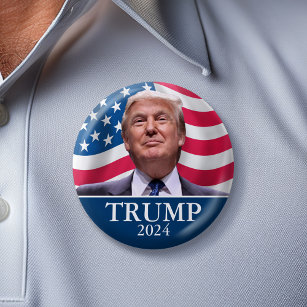 Donald Trump Photo - President 2020 - enough said 6 Cm Round Badge