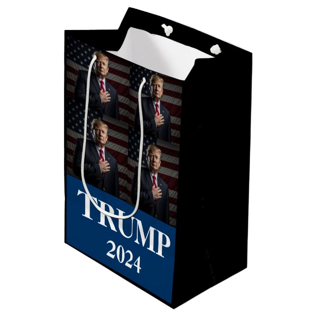 Donald Trump Photo - President - enough said  Medium Gift Bag (Front Angled)
