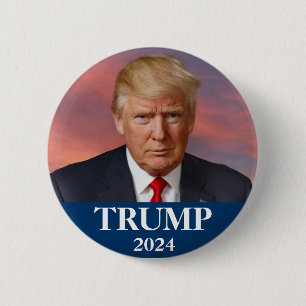 Donald Trump Photo - Presidential  6 Cm Round Badge