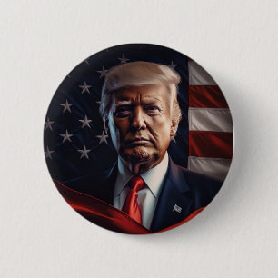 Donald Trump Photo - Presidential  6 Cm Round Badge