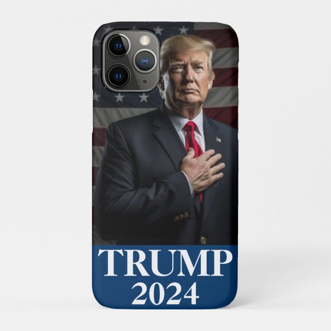 Donald Trump Photo - Trump 2024 Keep America Great Case-Mate iPhone Case (Back)