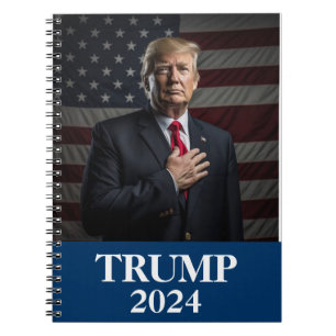 Donald Trump Photo - Trump 2024 Keep America Great Notebook