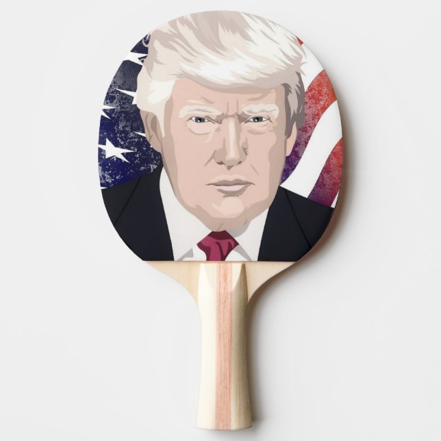 DONALD TRUMP PING PONG PADDLE (Front)