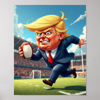 Donald Trump playing American rugby