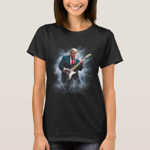 Donald Trump Playing Electric Rock Guitar T-Shirt