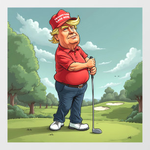 Donald Trump plays golf