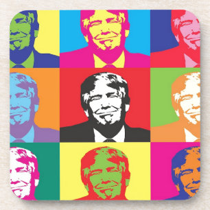 Donald Trump Pop Art Coaster