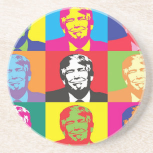 Donald Trump Pop Art Coaster
