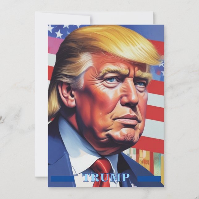 Donald Trump Pop Art Holiday Card (Front)