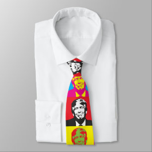 DONALD TRUMP POP ART NECK TIES