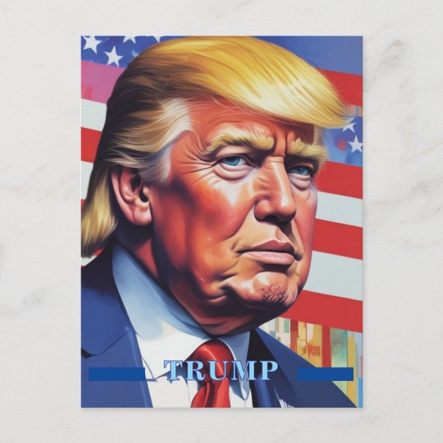 Donald Trump Pop Art Postcard (Front)