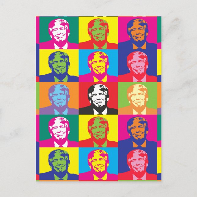 Donald Trump Pop Art Postcard (Front)