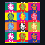 Donald Trump Pop Art Value Poster Paper<br><div class="desc">Pop art pattern designed product. Looks good on anything. ⭐PERSONALIZE this template with your artwork. ⭐EDIT it further to make more changes. ⭐TRANSFER this design to any product. Visit all my stores at bit.ly/SandyspiderStores (cut and paste).</div>