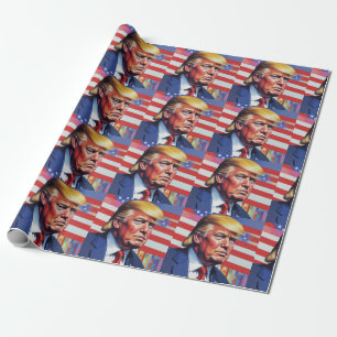 Donald Trump Pop Art Wrapping Paper