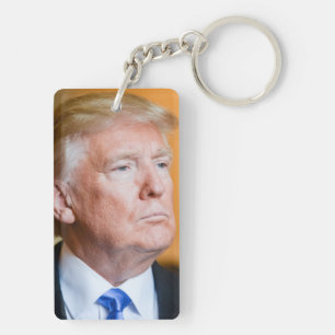 Donald Trump Portrait Key Ring