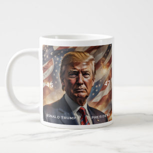 Donald Trump Presdent Portrait Large Coffee Mug