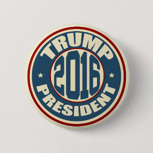 Donald Trump President 2016 6 Cm Round Badge