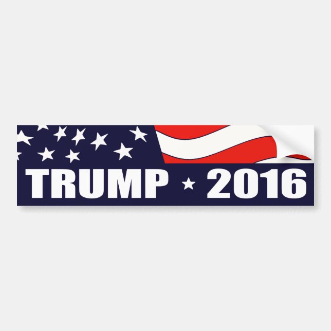 Donald Trump President 2016 Bumper Sticker (Front)
