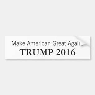 Donald Trump President 2016 Car Bumper Sticker