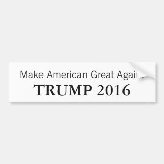 Donald Trump President 2016 Car Bumper Sticker