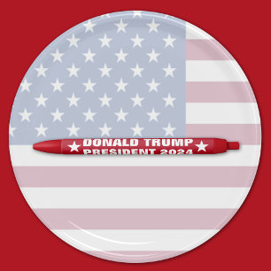 Donald Trump President 2024 Black Ink Pen