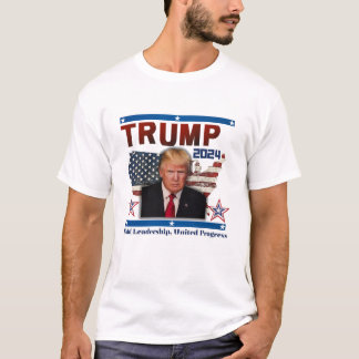 Donald Trump President 2024 Bold Leadership T-Shirt