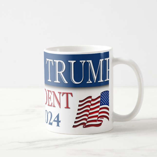 Donald Trump President 2024 Coffee Mug (Right)