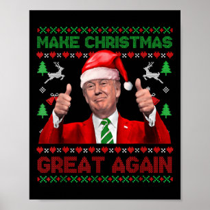 Donald Trump President 2024 Election Gifts Uni-adu Poster
