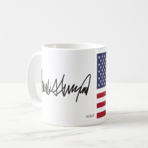 Donald Trump President 2025 Autograph Coffee Mug